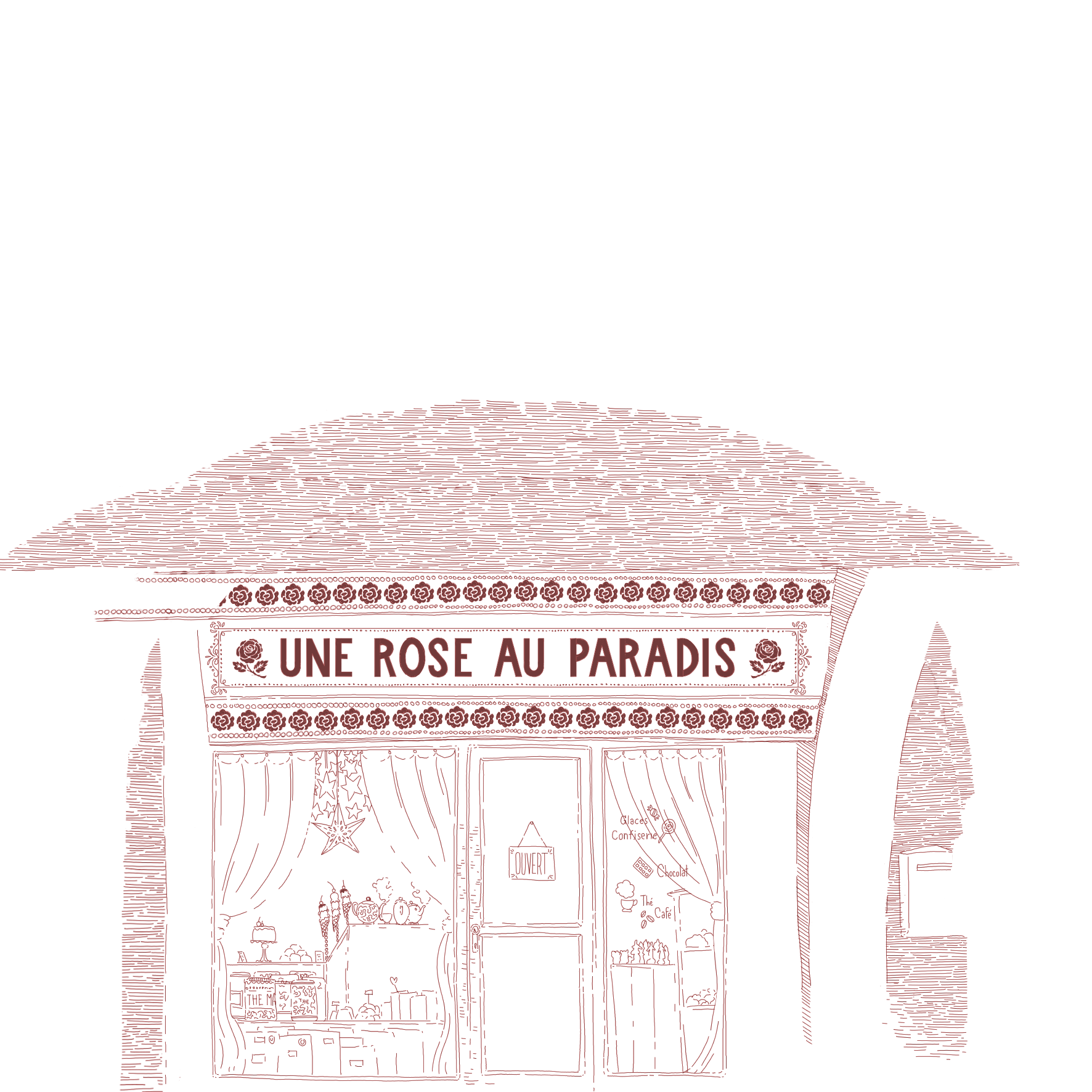 Salon de thé "Une rose au Paradis".